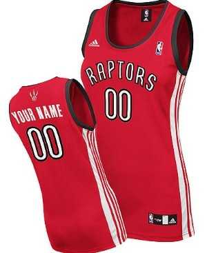 Women%27s Customized Toronto Raptors Red Basketball Jersey